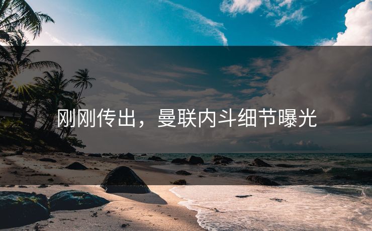 刚刚传出，曼联内斗细节曝光