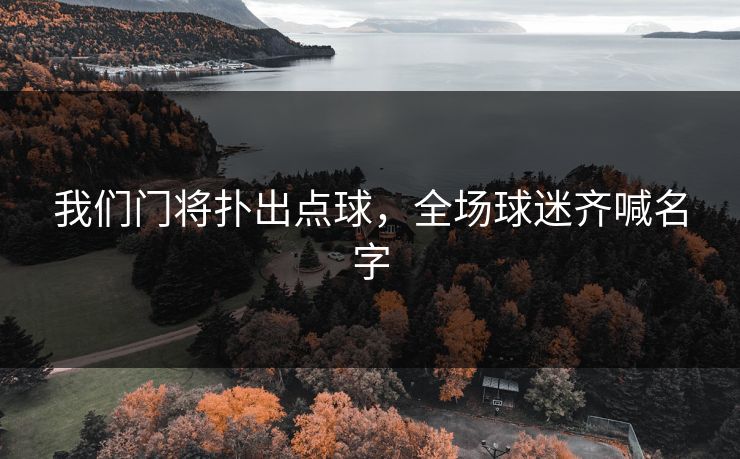 我们门将扑出点球，全场球迷齐喊名字
